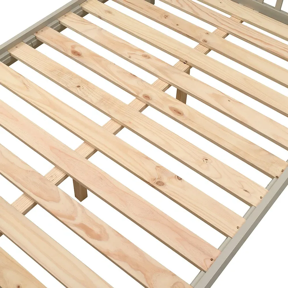 Chester Double Bed Frame - Limestone