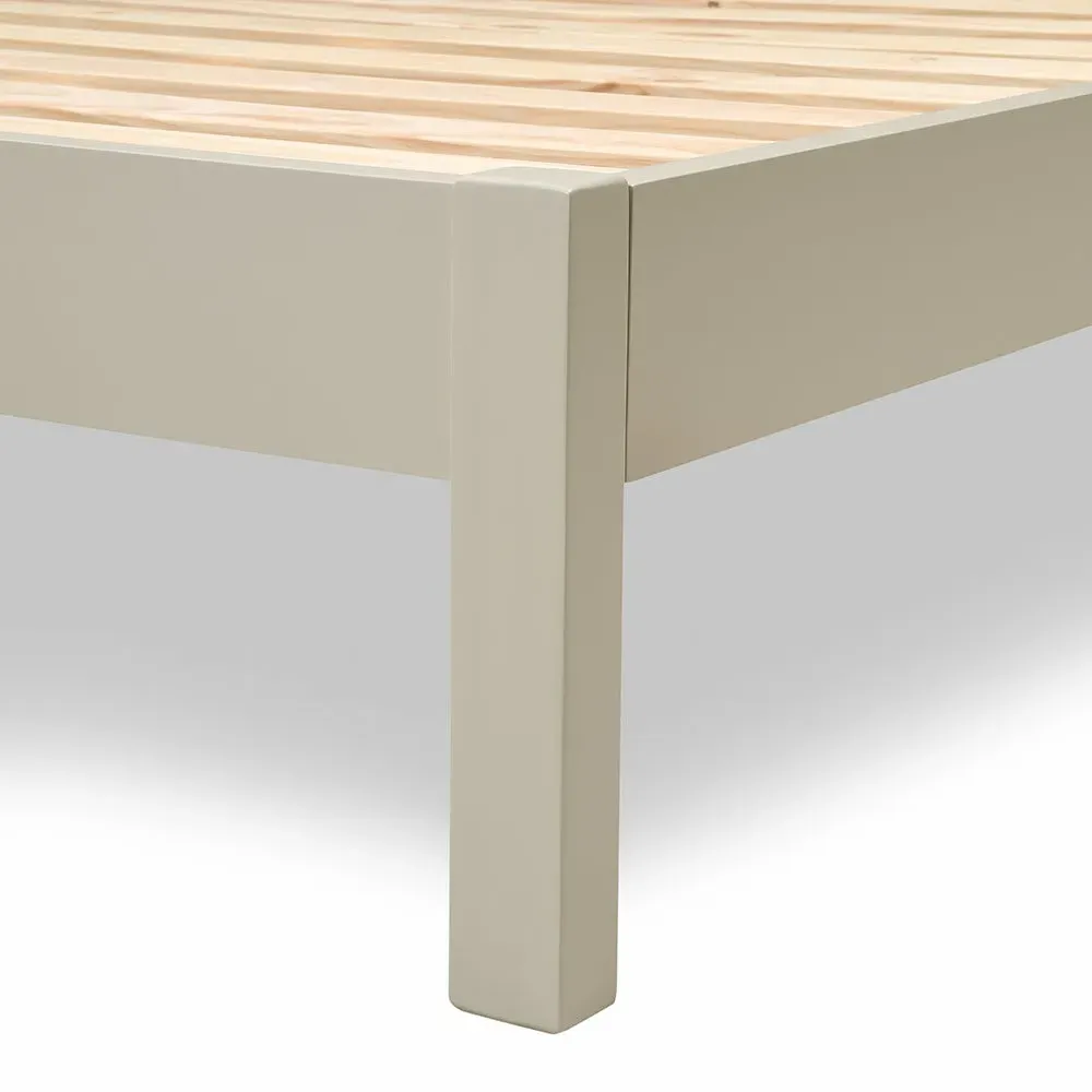 Chester Double Bed Frame - Limestone