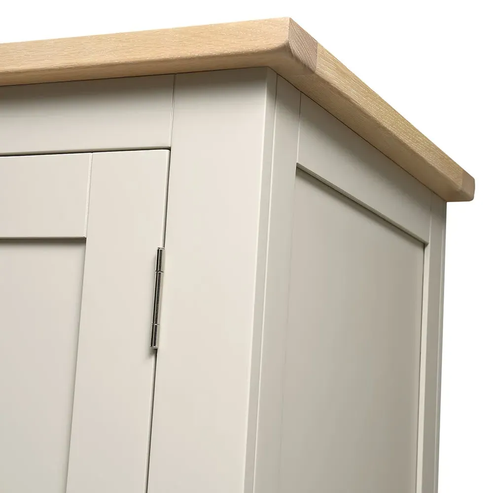 Chester Double Wardrobe - Limestone, Oak