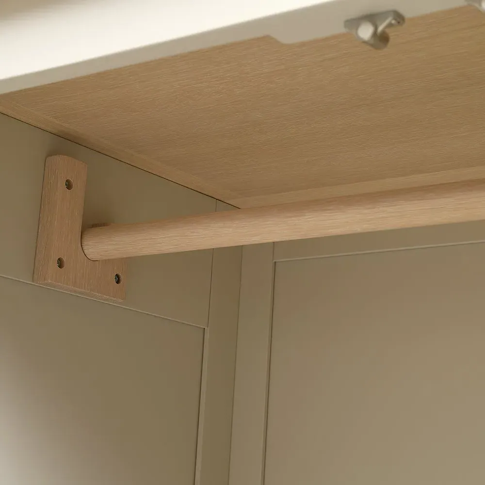 Chester Double Wardrobe - Limestone, Oak