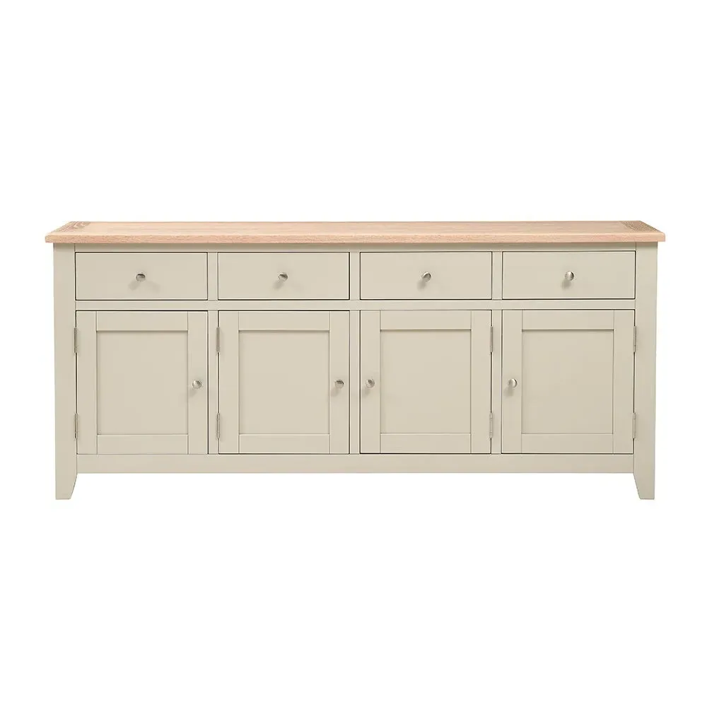 Chester Extra Large Sideboard - Limestone, Oak