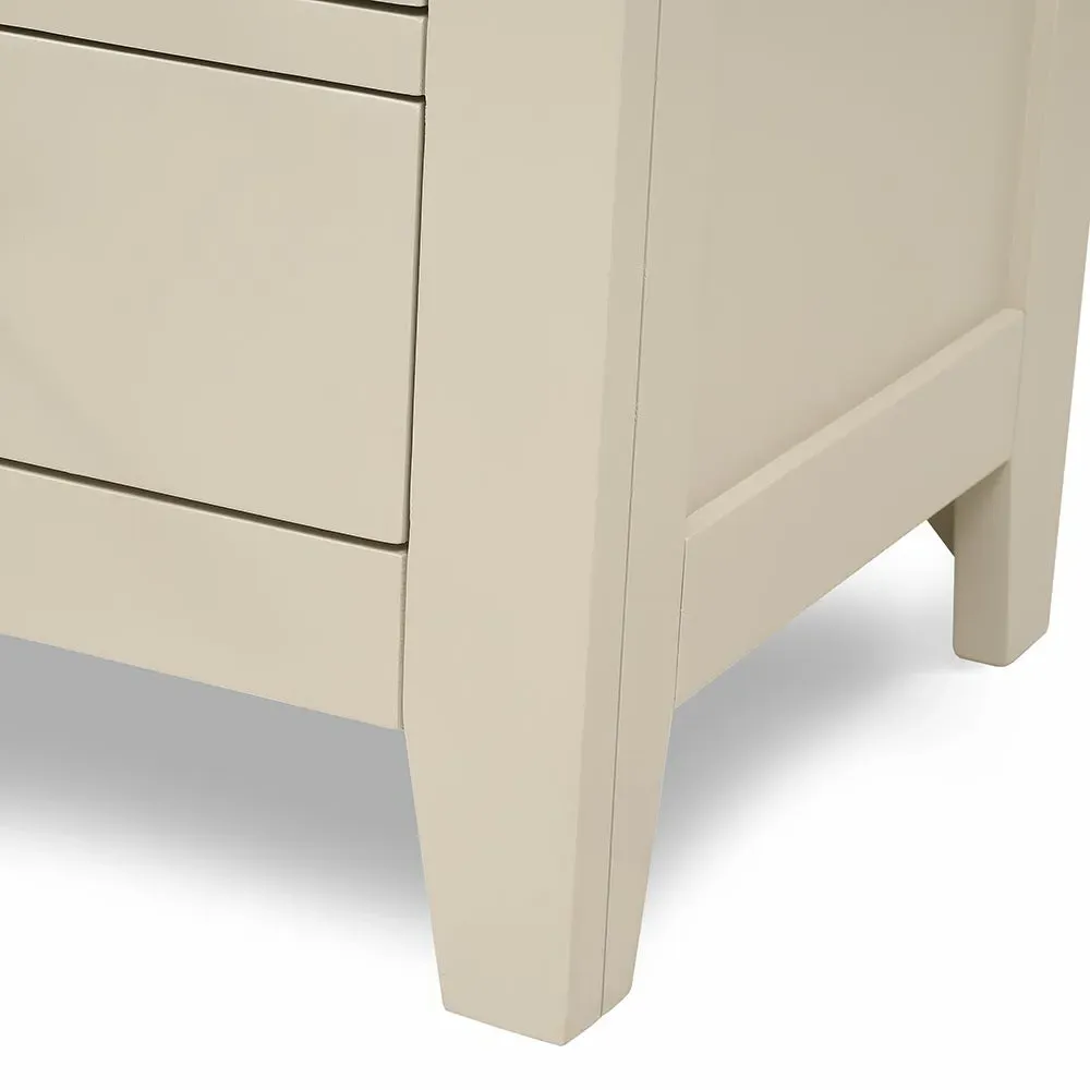 Chester Jumbo Bedside Table - Limestone, Oak