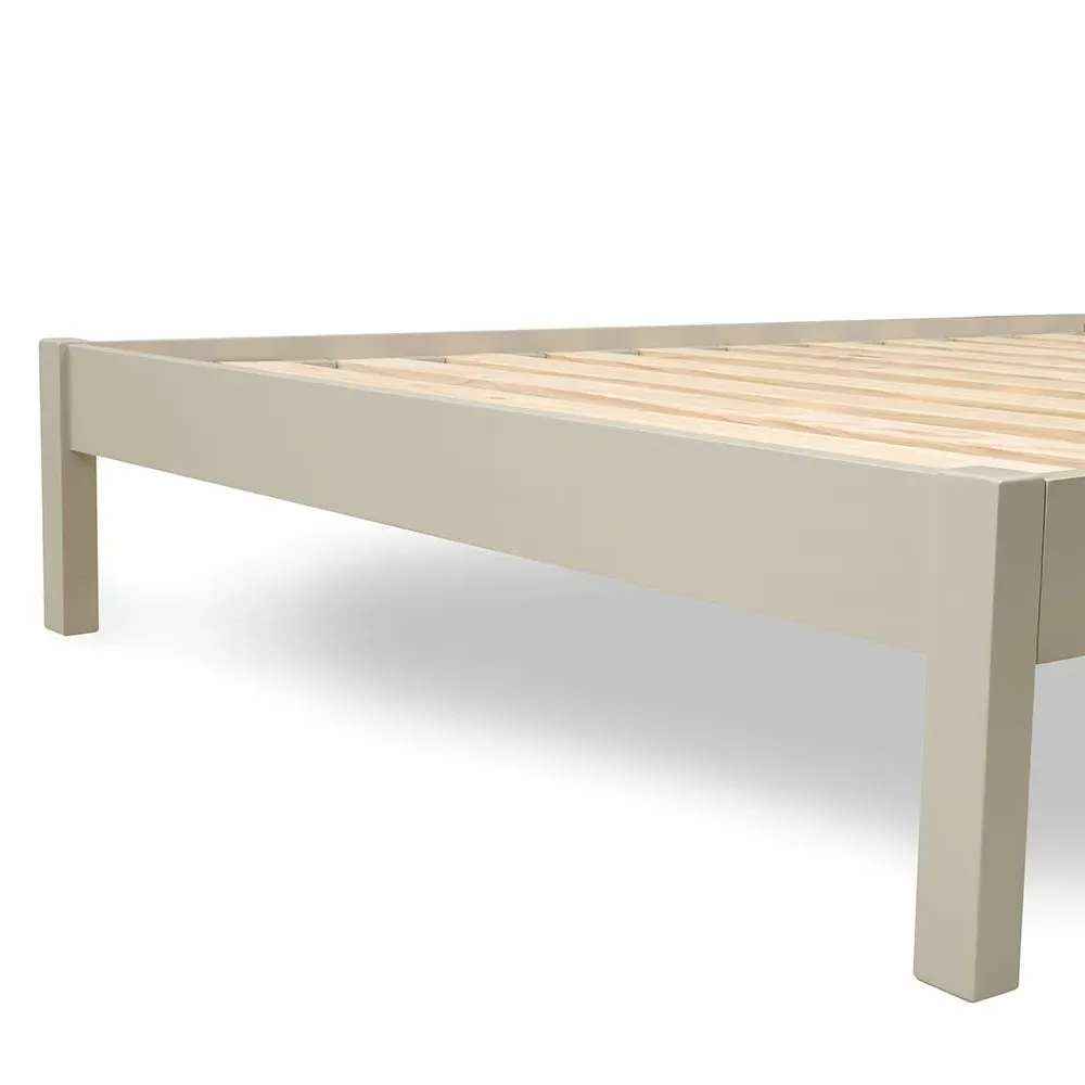 Chester King Size Bed Frame - Limestone