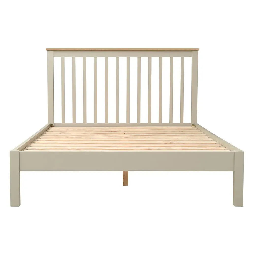 Chester King Size Bed Frame - Limestone