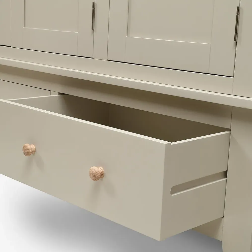 Chester Triple Wardrobe - Limestone, Oak