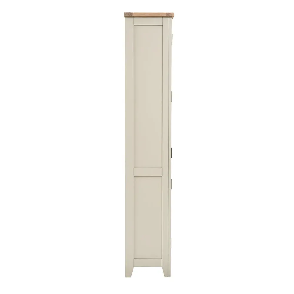 Glass Display Cabinet - Limestone, Oak