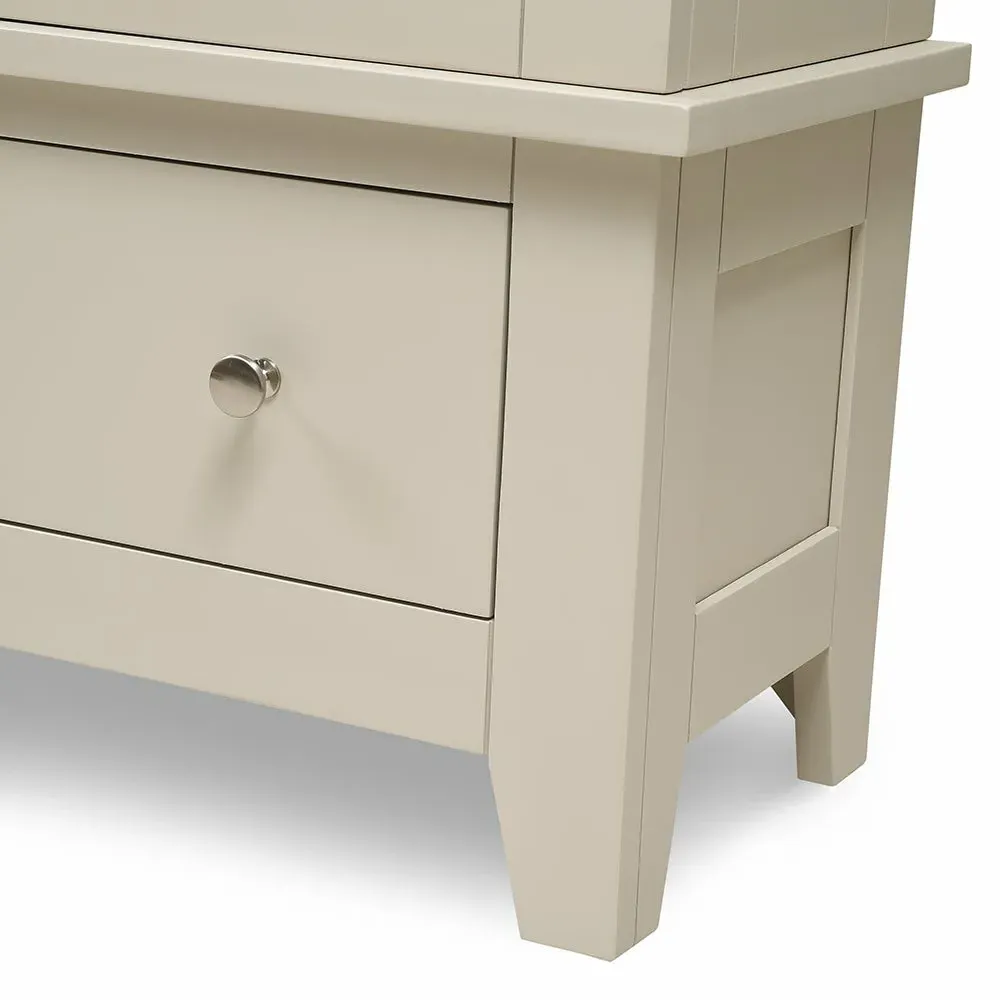 Grand Bookcase with Storage - Limestone, Oak