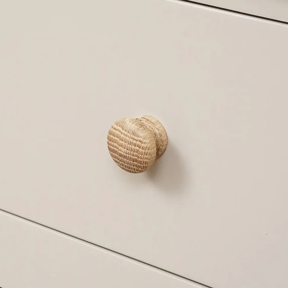 Grand Bookcase with Storage - Limestone, Oak