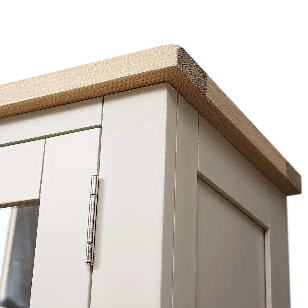 Large Glazed Dresser Top - Limestone, Oak