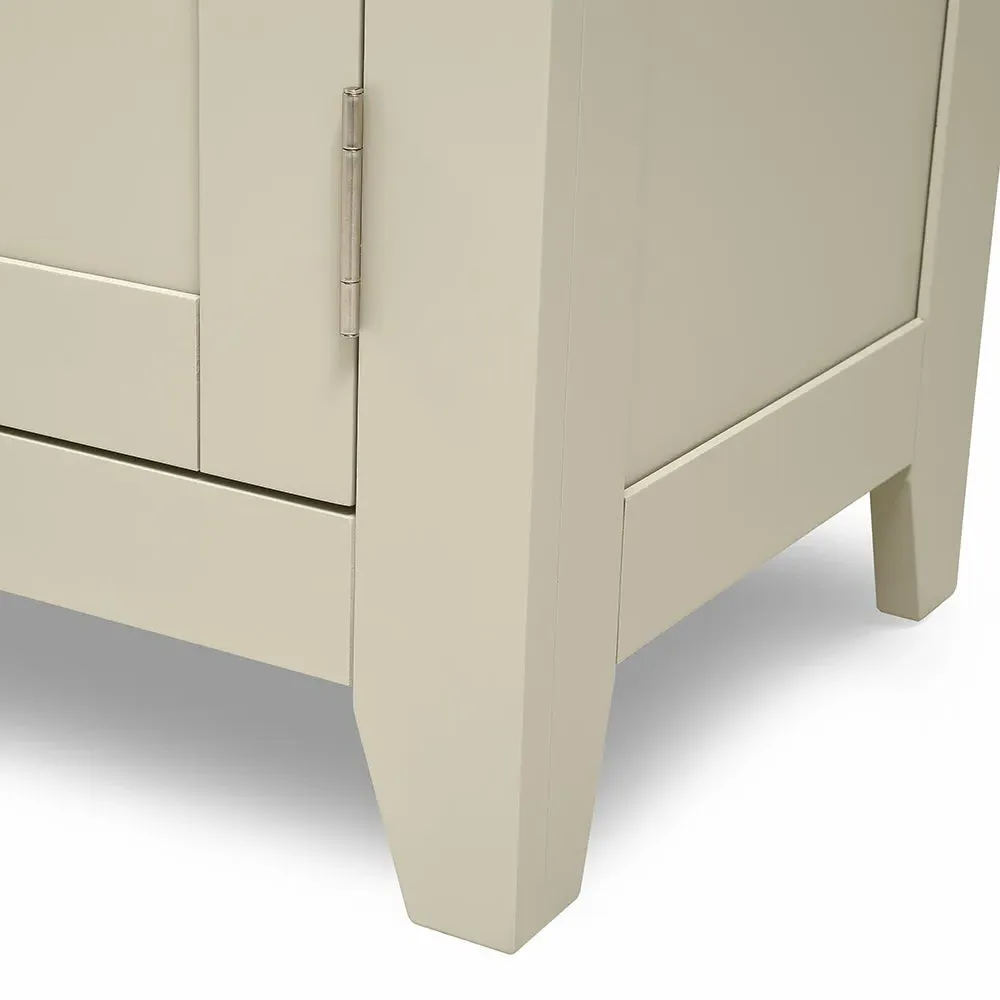 Large TV Stand - Limestone, Oak