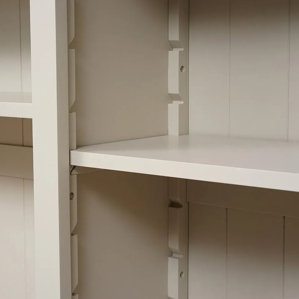 TV Stand Topper with Storage - Limestone, Oak