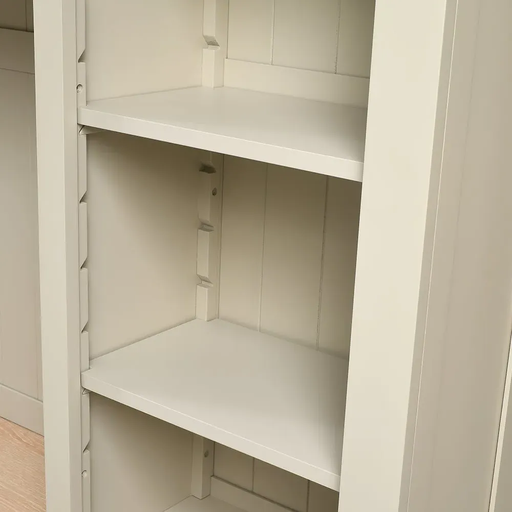 TV Stand Topper with Storage - Limestone, Oak