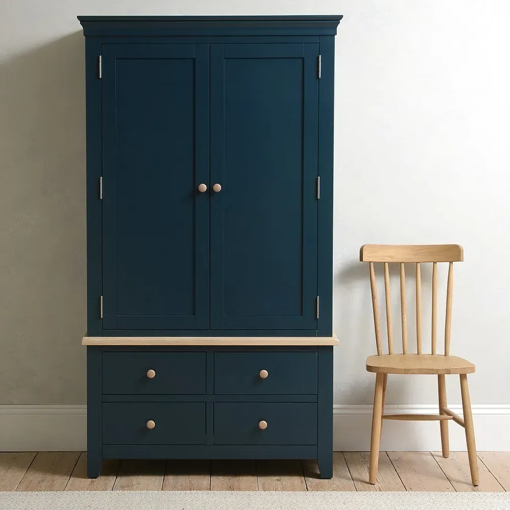 Chester Double Larder - Midnight Blue, Oak