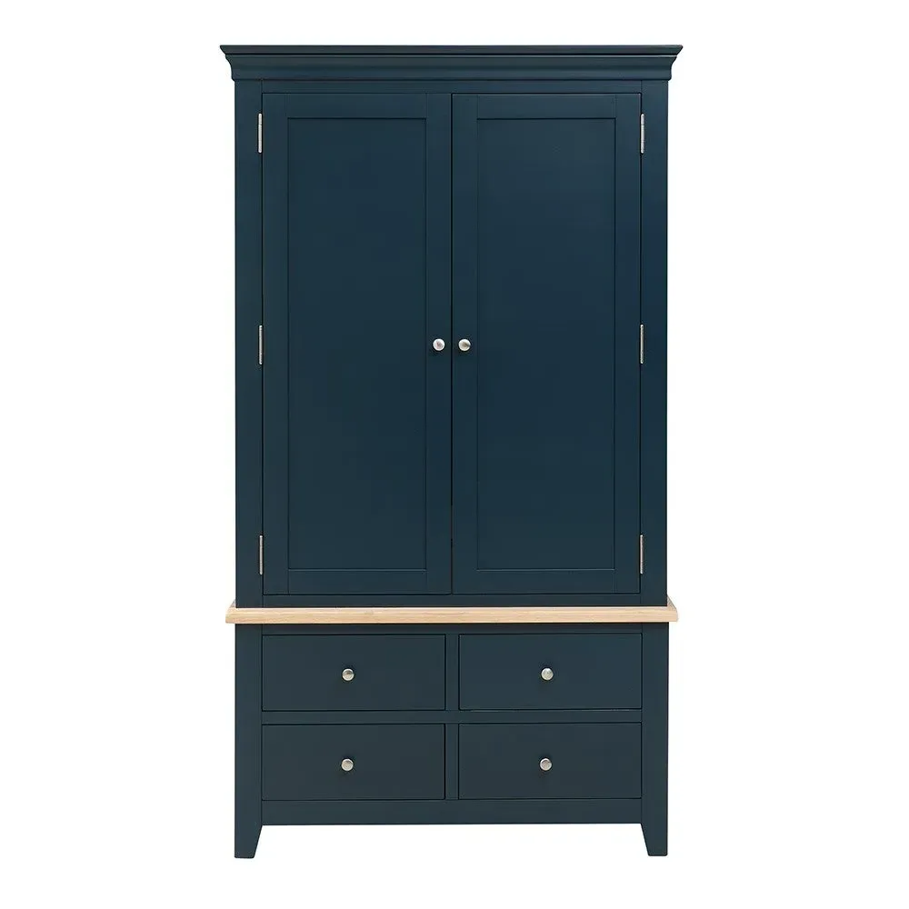 Chester Double Larder - Midnight Blue, Oak