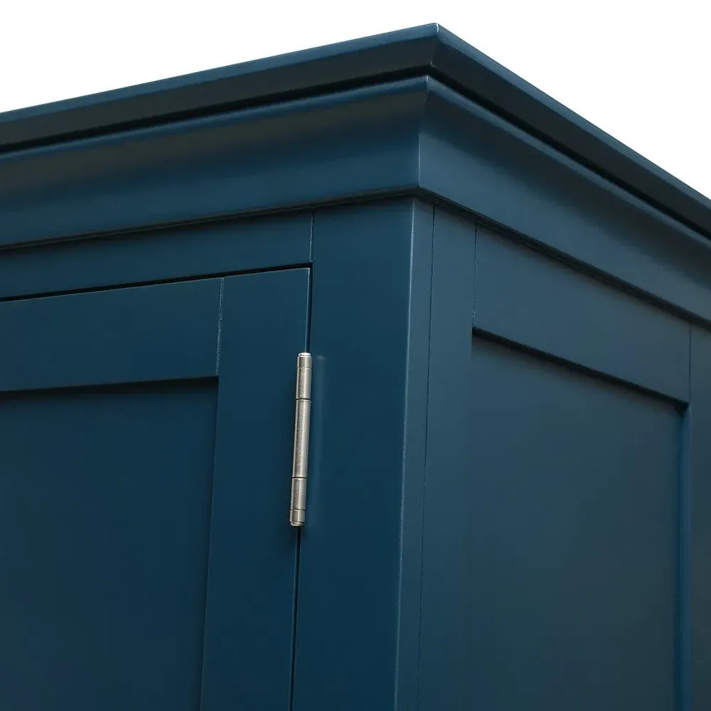 Chester Double Larder - Midnight Blue, Oak