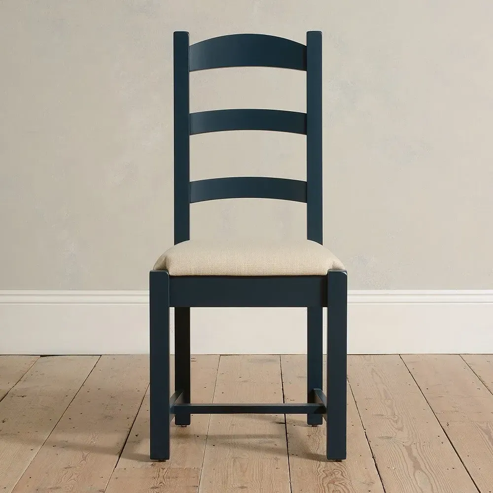 Chester Ladderback Dining Chair - Midnight Blue
