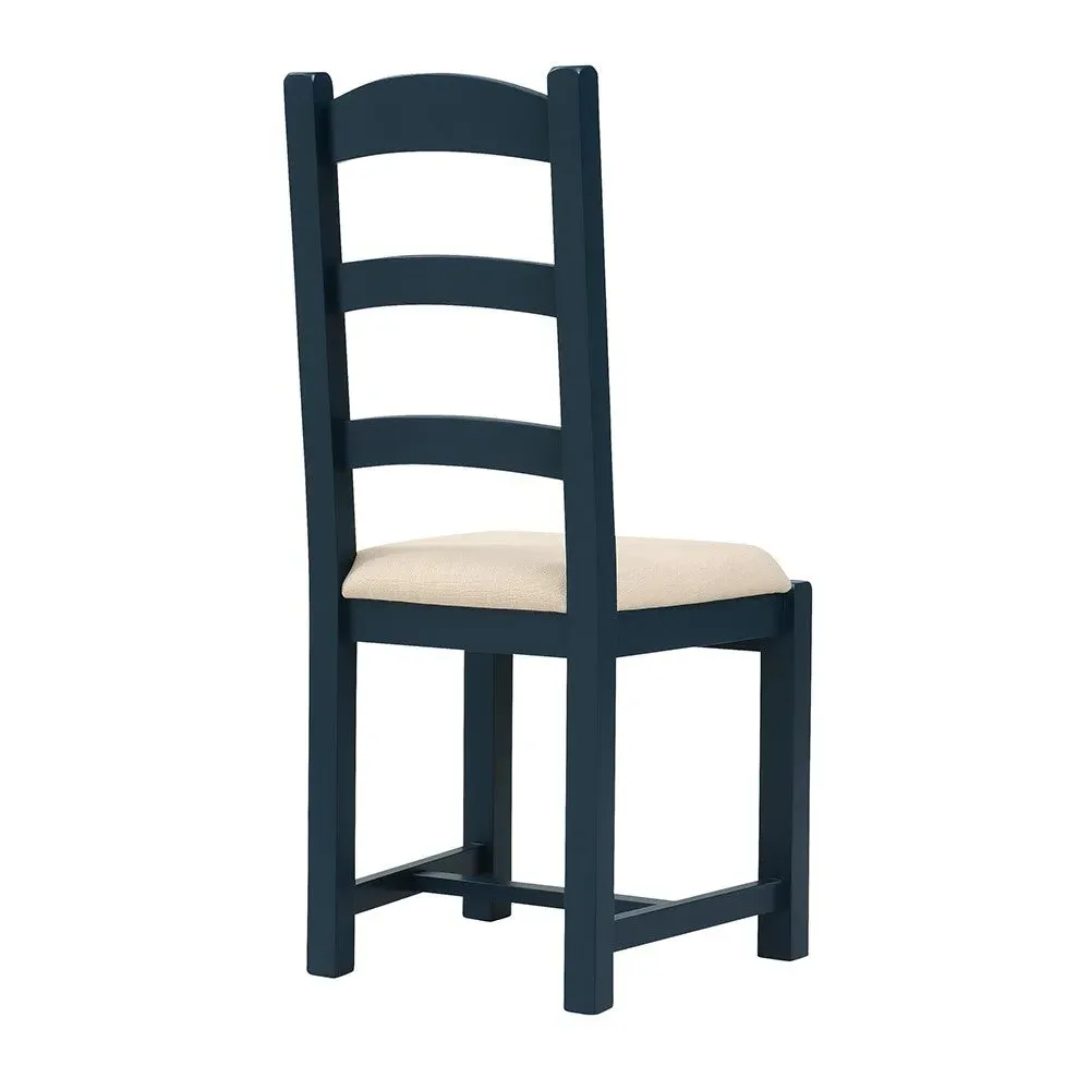 Chester Ladderback Dining Chair - Midnight Blue