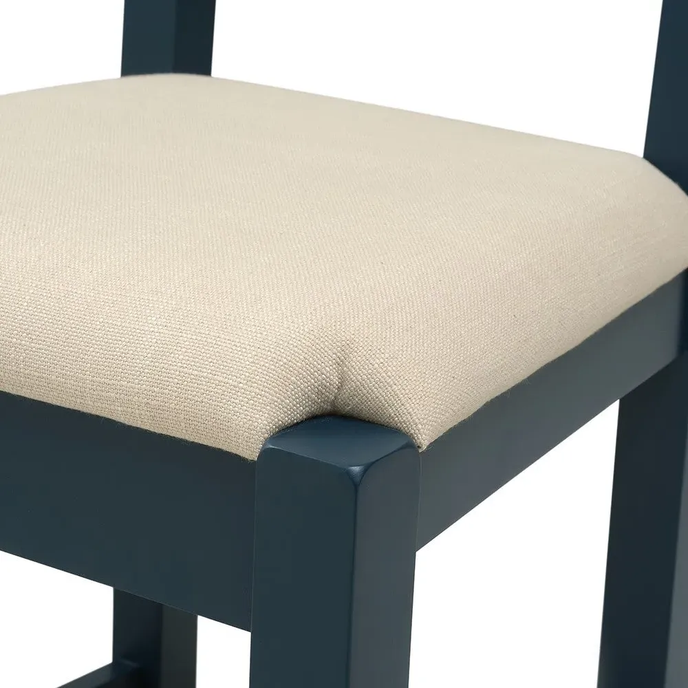 Chester Ladderback Dining Chair - Midnight Blue