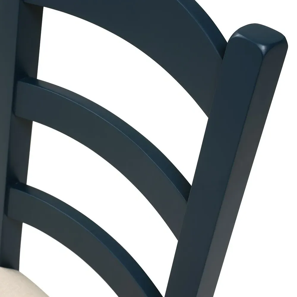 Chester Ladderback Dining Chair - Midnight Blue