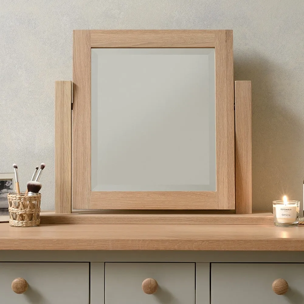 Dressing Table Mirror - Oak image