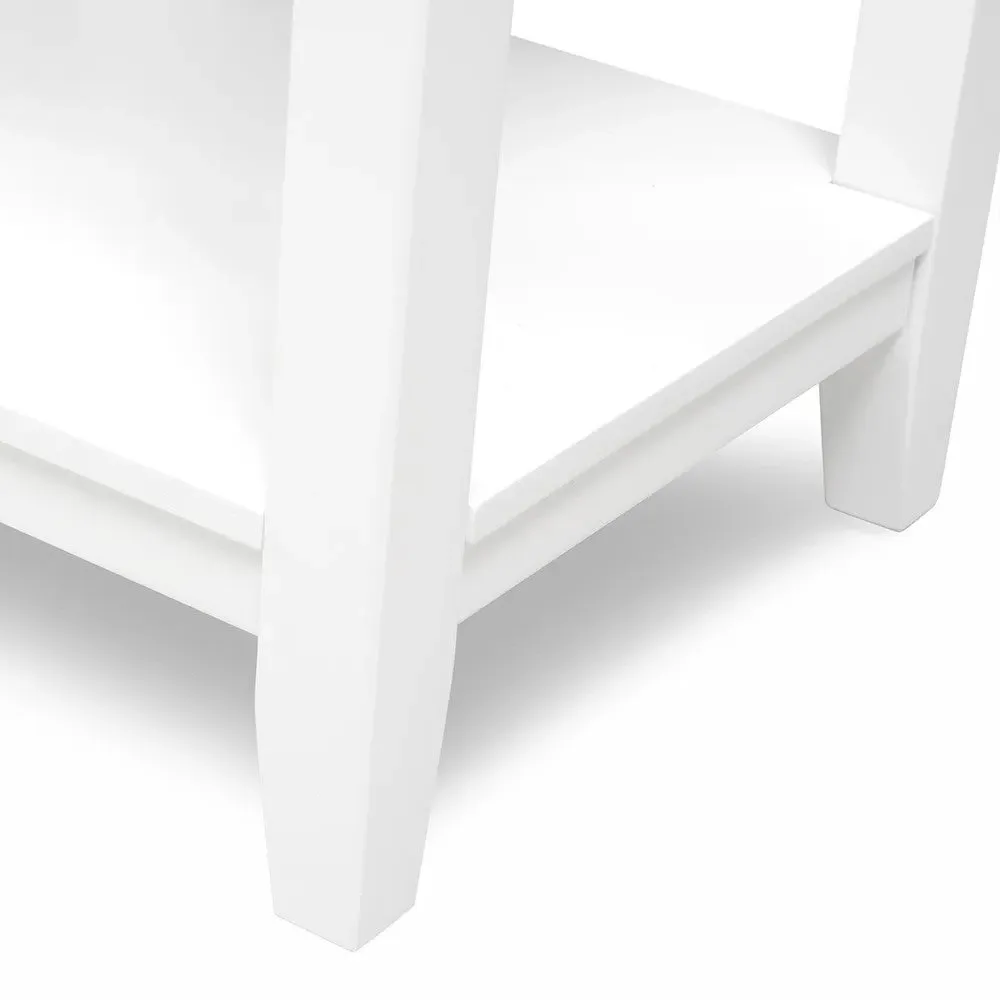 1 Drawer Bedside Table - White