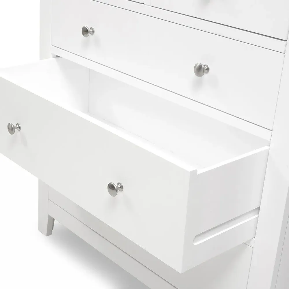 2+3 Chest of Drawers - White, Oak