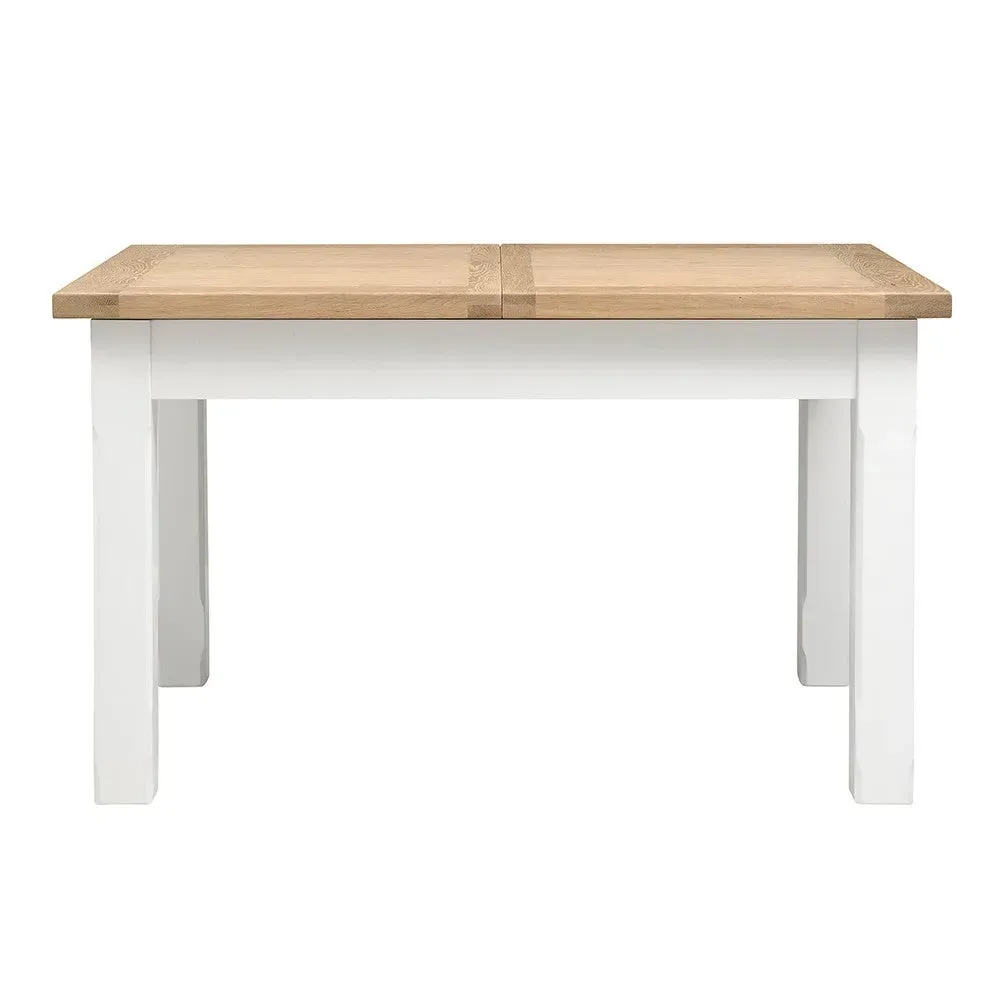 4-6 Seater Extending Dining Table - White, Oak
