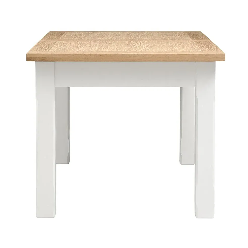 4-6 Seater Extending Dining Table - White, Oak