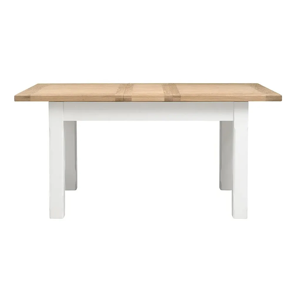 4-6 Seater Extending Dining Table - White, Oak