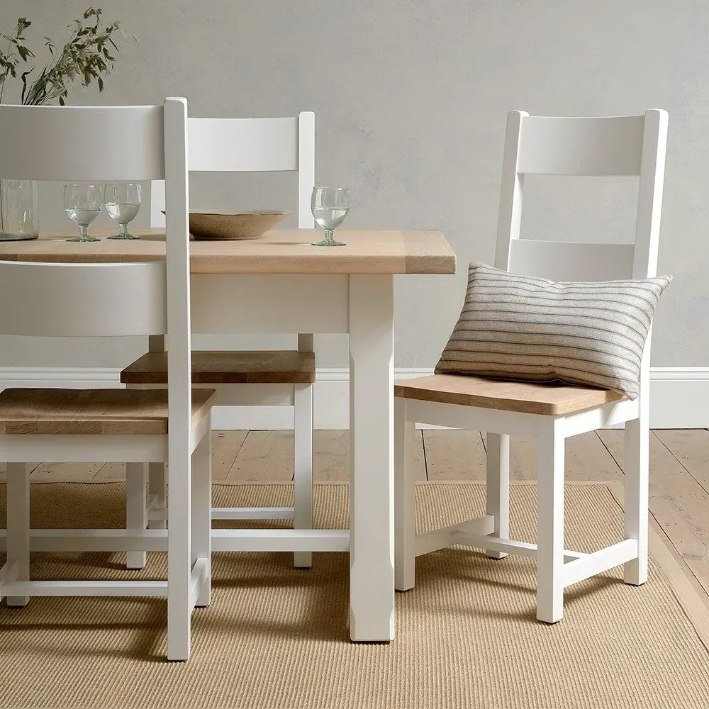 6-10 Seater Extendable Dining Table - White, Oak