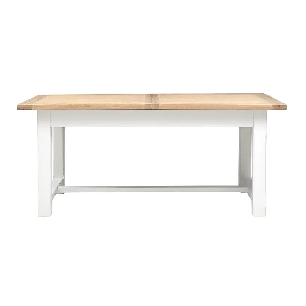 6-10 Seater Extendable Dining Table - White, Oak