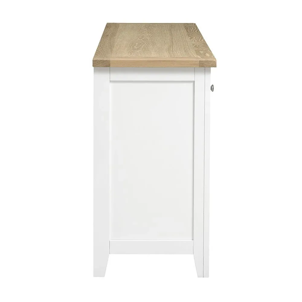 8 Drawer Chest - Pure White, Oak