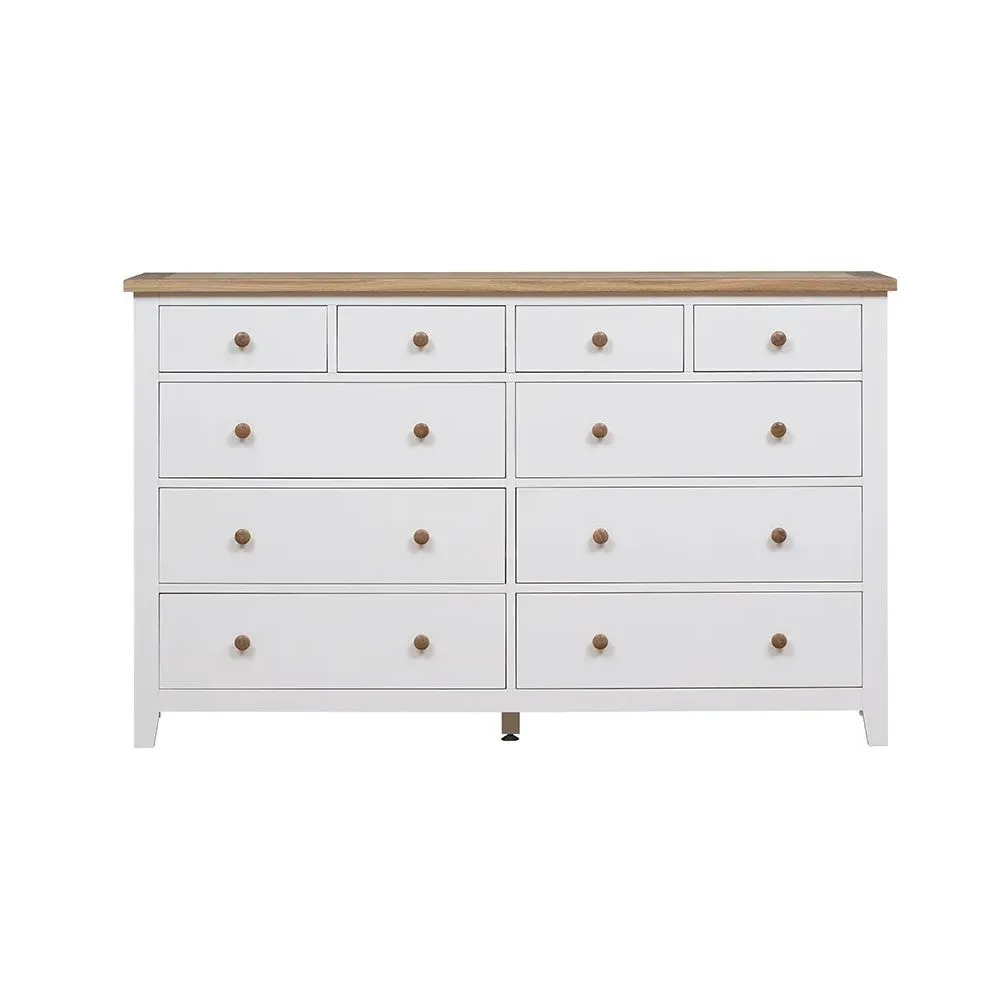 Chester 10 Drawer Chest - Pure White