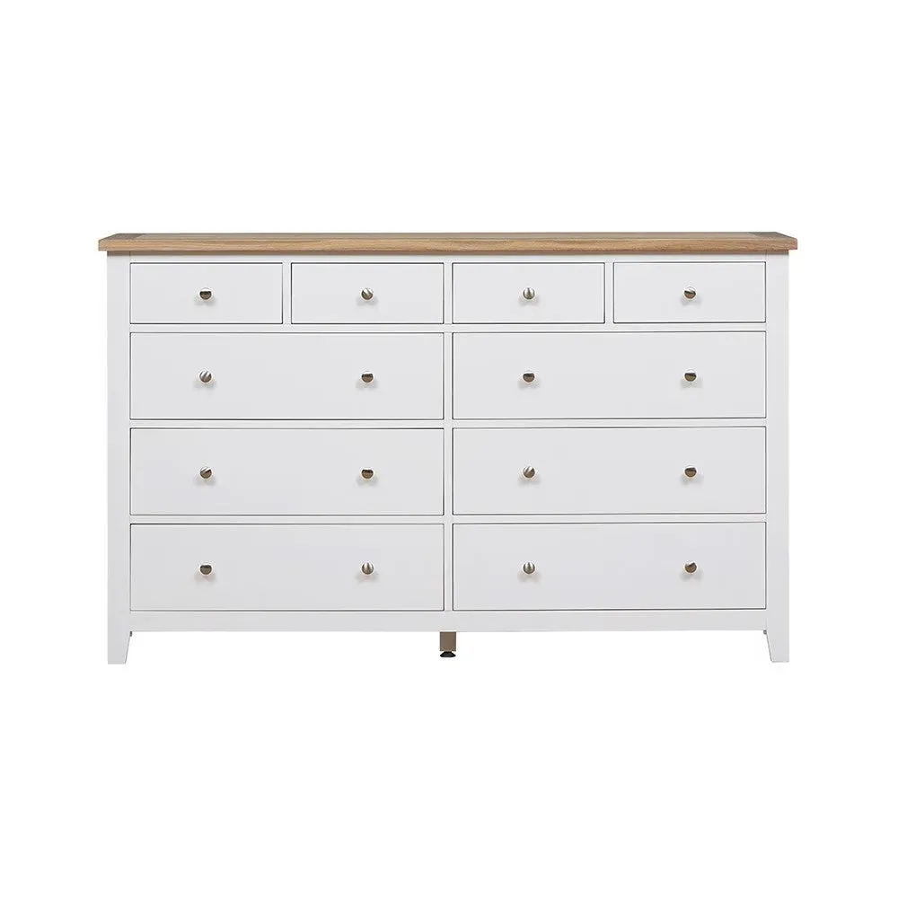 Chester 10 Drawer Chest - Pure White