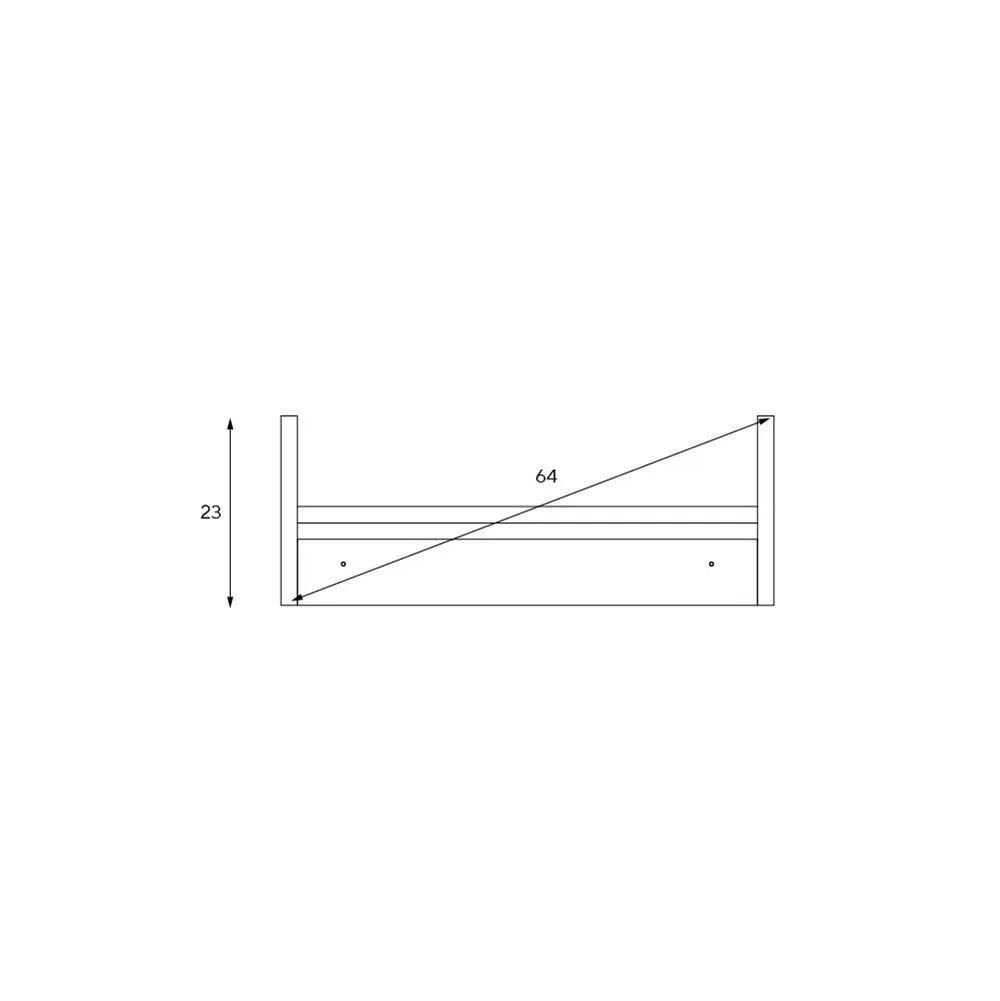 Chester 60cm Bookshelf - White