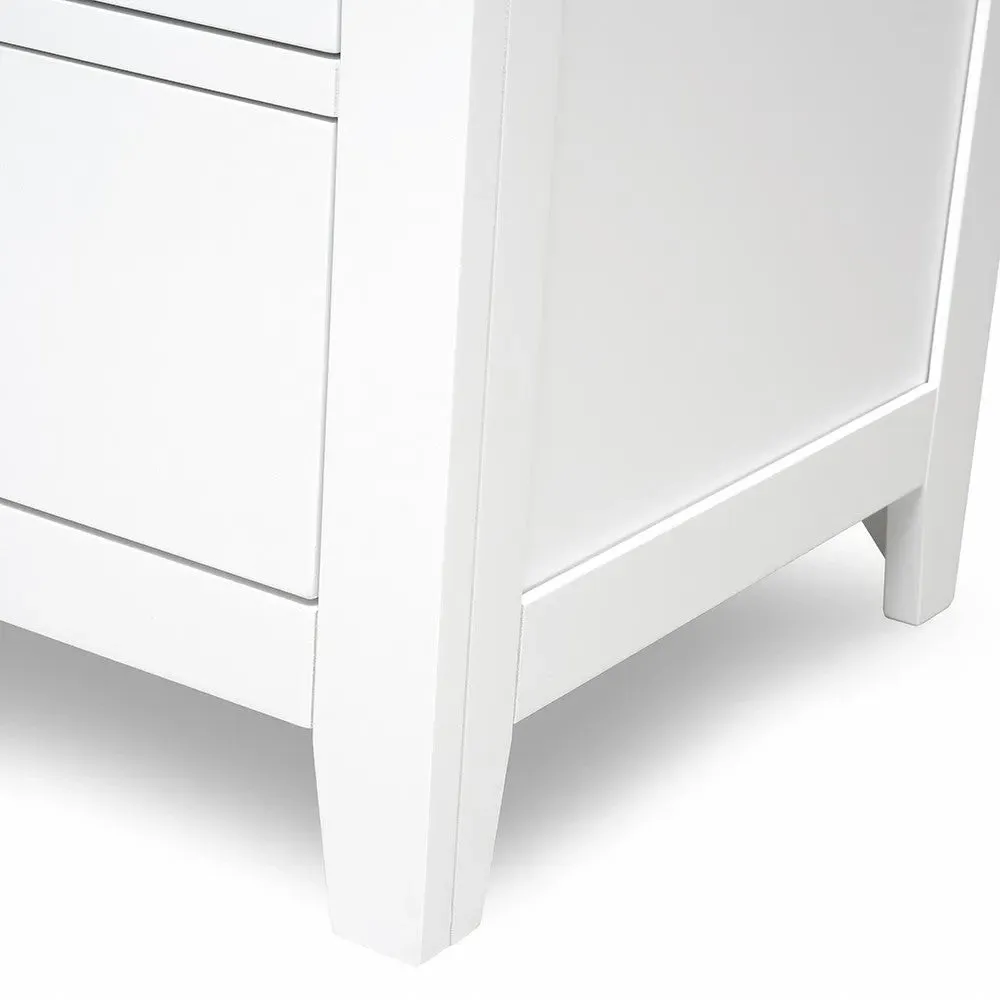 Chester 7 Drawer Chest - Pure White, Oak