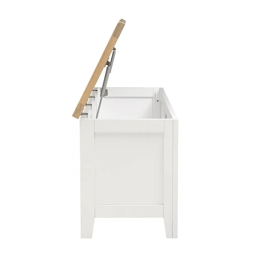 Chester Blanket Box - White, Oak