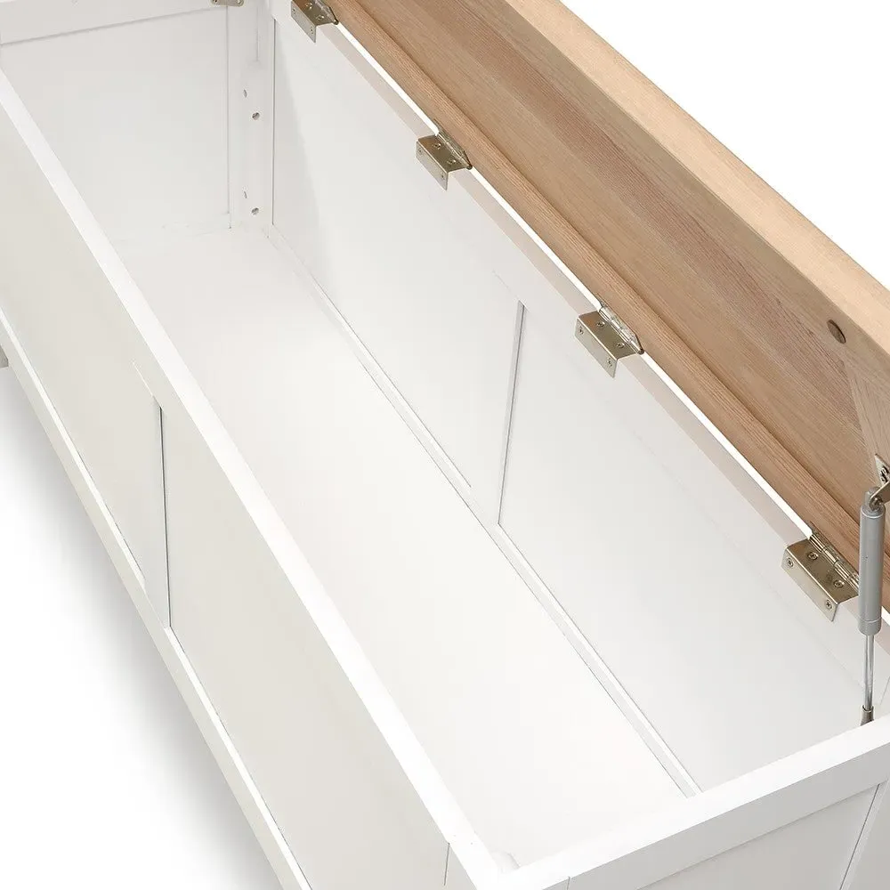 Chester Blanket Box - White, Oak