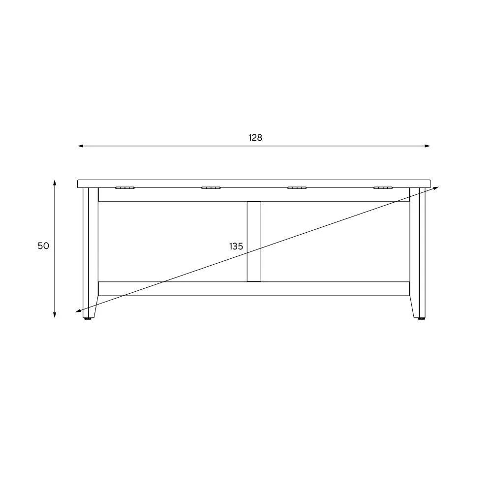 Chester Blanket Box - White, Oak