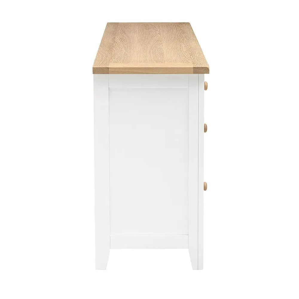 Chester Dressing Table with 6 Drawers - Pure White