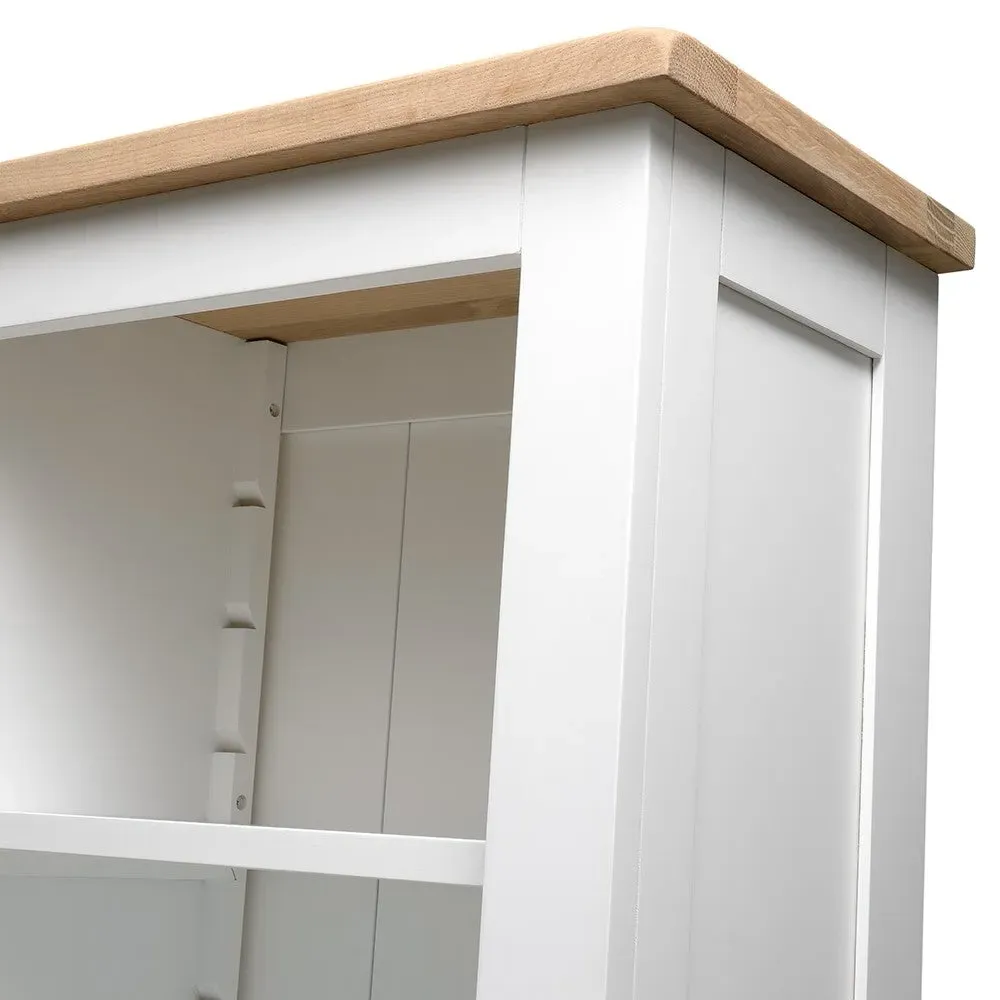 Chester Extra Large TV and Media Storage Unit - White, Oak