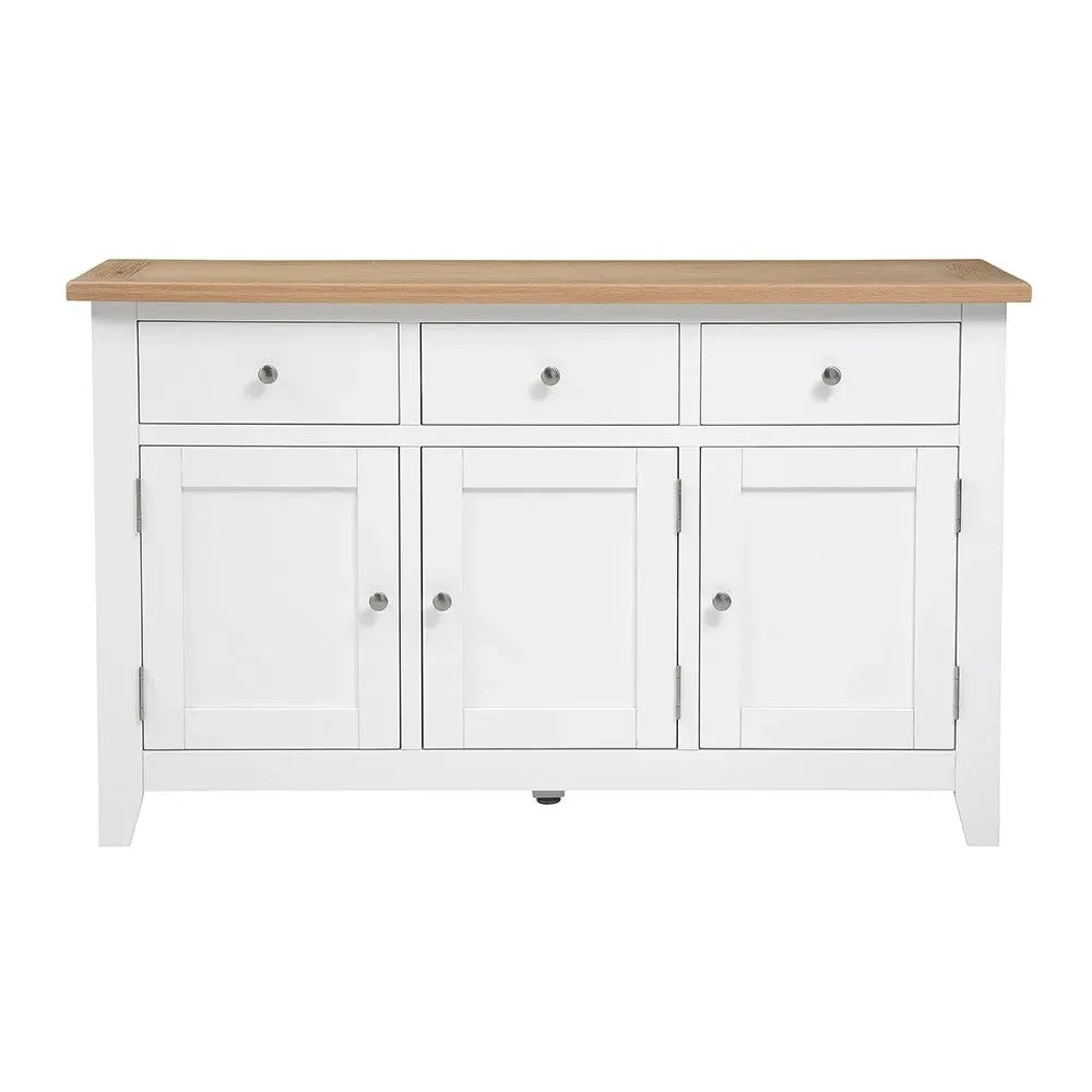 Chester Large Sideboard - White, Oak