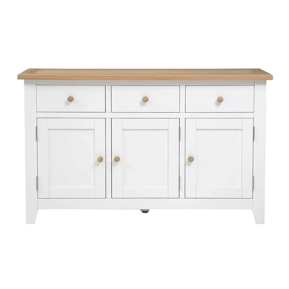 Chester Large Sideboard - White, Oak