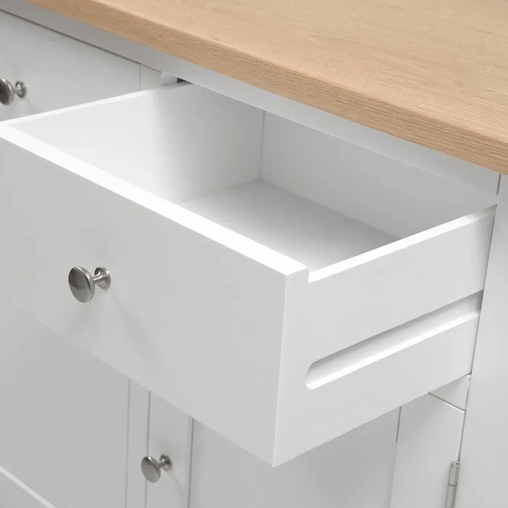 Chester Large Sideboard - White, Oak