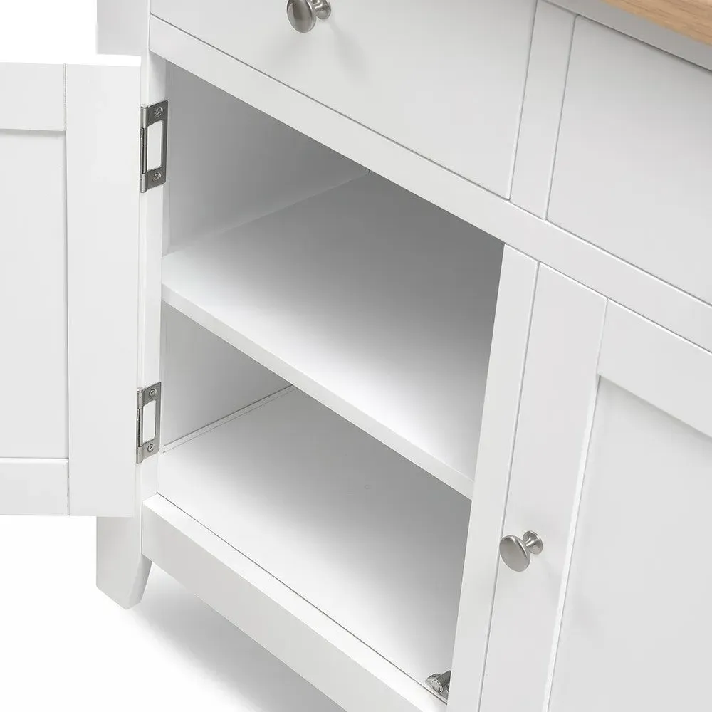 Chester Large Sideboard - White, Oak
