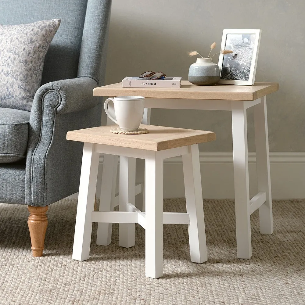 Chester Nest of Tables - White