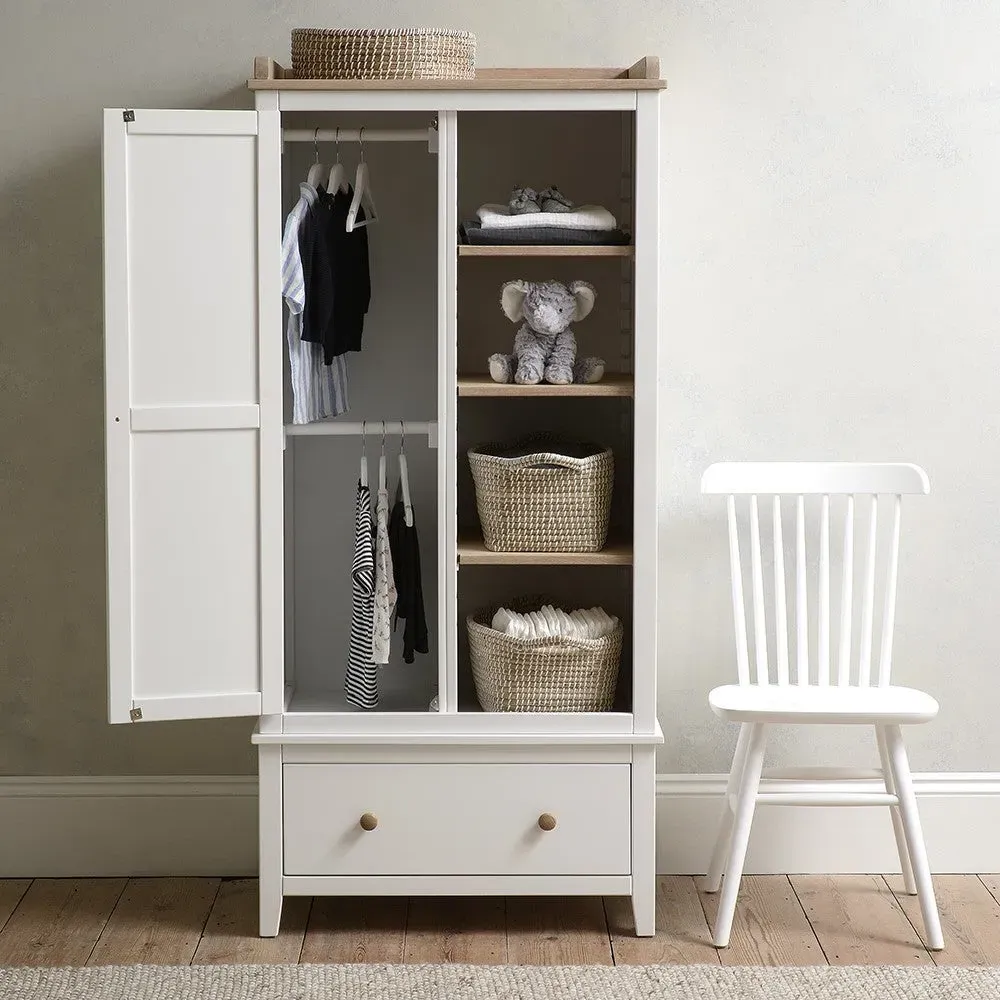 Chester Open Petite Wardrobe - White