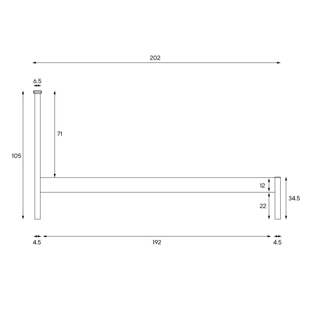 Chester Single Bed Frame - Pure White, Oak