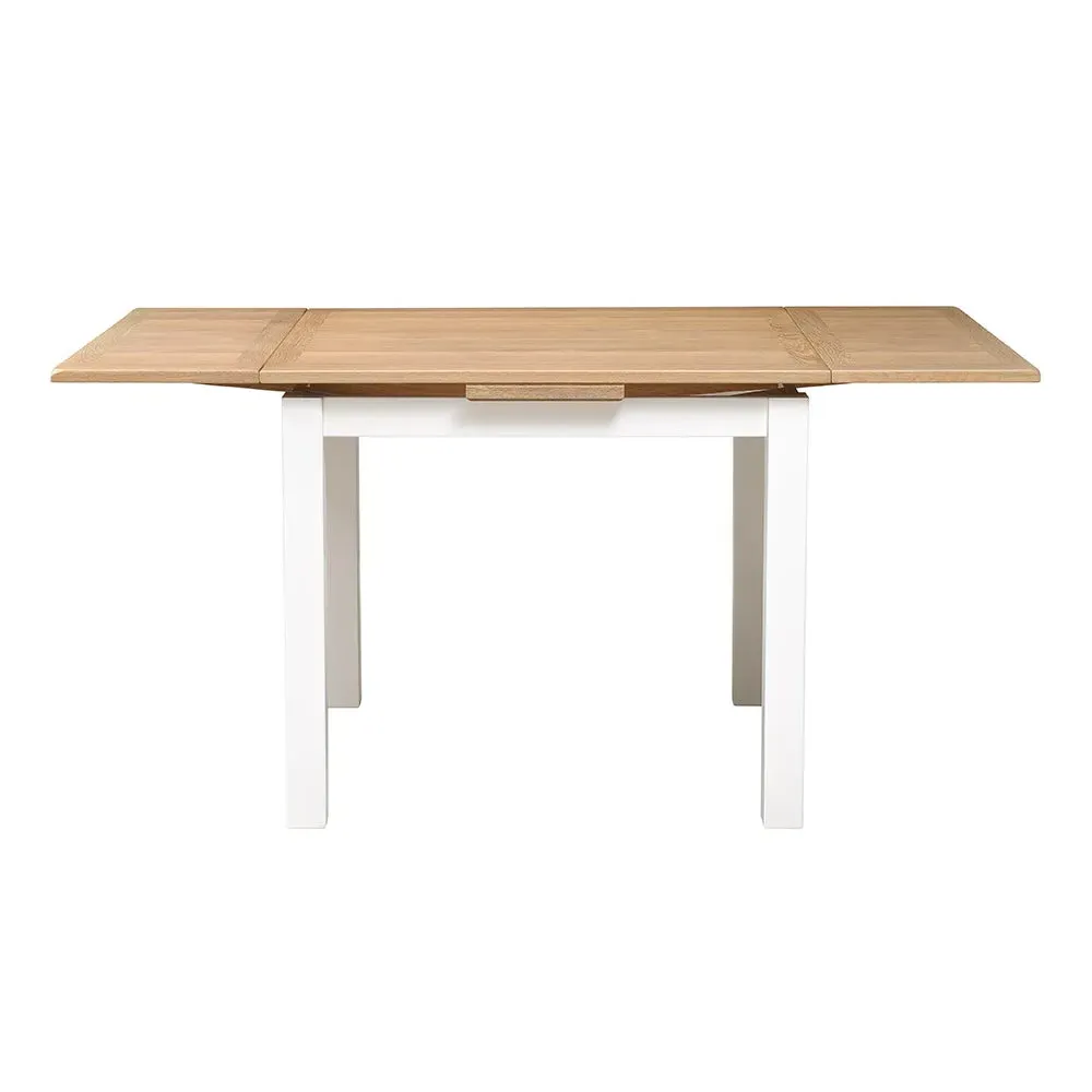 Chester Square Extendable Dining Table - White, Oak