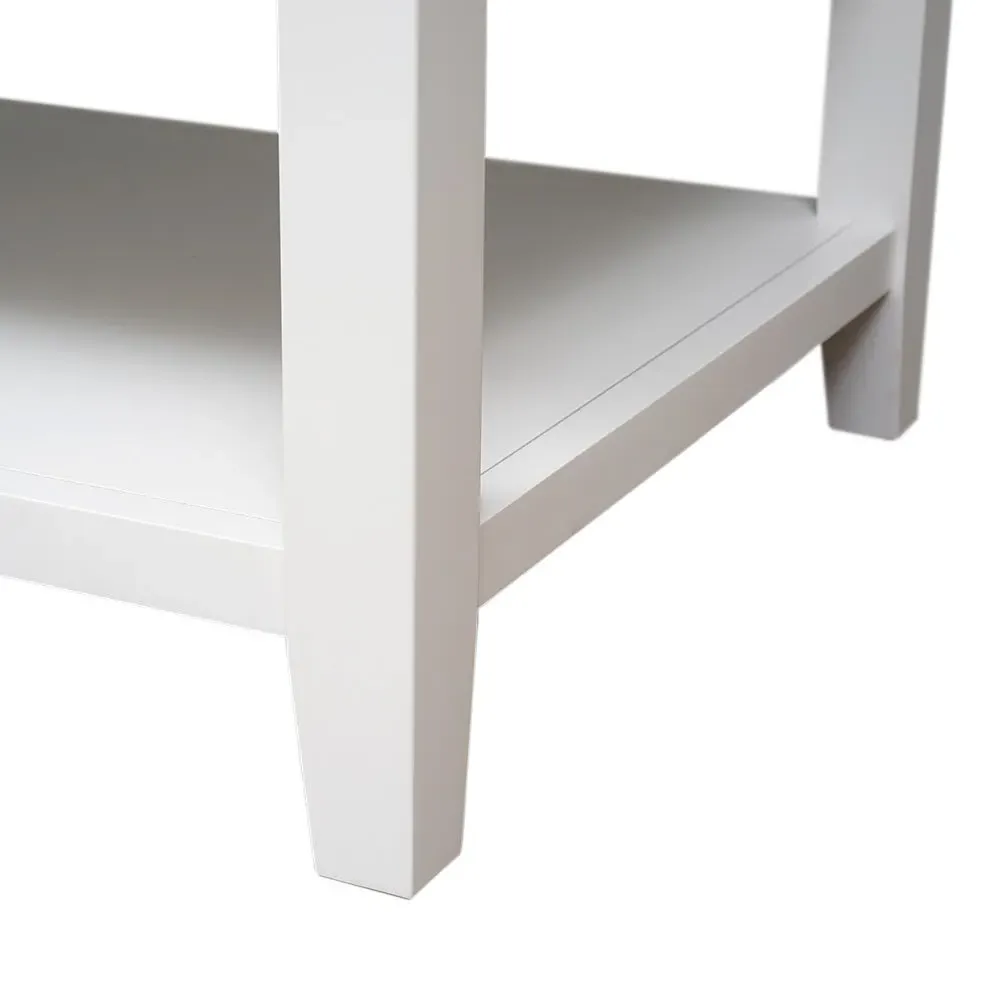 Coffee Table with Drawers - White, Oak